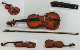 Junior Violin complete with bow and case.