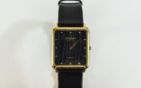 Gents Raymond Weil Dress Watch Gold Plated Case And Integral Bracelet, A/F Possibly Water Damaged.
