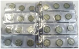 A Collection of British Silver Coins, Dated Between 1920 & 1946.