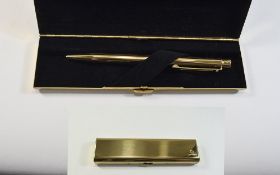 Waterman Delux Gold Plated Ballpoint Pen