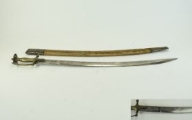 Indian Made Short Sword and Scabbard, di