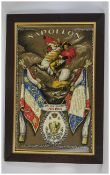 Framed Military Print On Cloth Napoleon