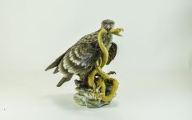 Capodimonte Figure Group Of A Bird of Pr