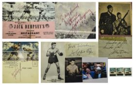 Boxing Interest. Collection of Autograph