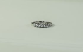 18ct White Gold Set 7 Stone Diamond Ring