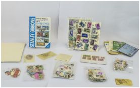 Box of stamps, covers, catalogues, leave