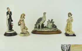 Capodimonte Figures ( 4 ) In Total. All