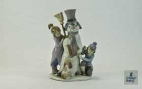 Lladro Group Figure ' The Snowman ' Mode