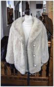 Ash Blonde Mink Opera Jacket, three quar