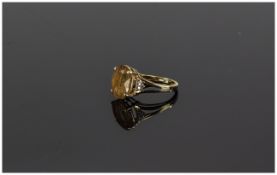 9ct Gold Gemset Ring fully hallmarked. R