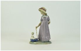 Lladro Nice Quality Figure ' Girl with T