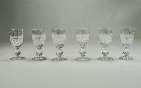 Waterford Set of 6 Sherry Liqueur Glasse