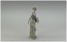 Lladro Figure - Dutch Girl with Basket o