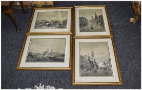 Preston Interest. Four framed prints sho