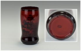 A Royal Doulton ' Flambe ' 6 Inches Vase