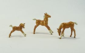 Beswick Horse Figures ( 3 ) In Total, Ar