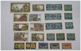A Collection of High Grade World War II French Allied Military 50 Francs Replacement Notes,
