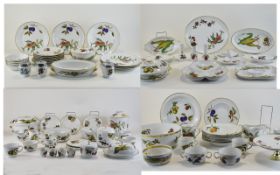Royal Worcester Oven to Tableware ( 72 ) Piece Dinner Service ' Eversham ' Pattern.