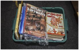 Collection Of Old Books Including military books, local history books,