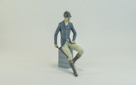 Lladro Figure ' Gentleman Equestrian ' Model Num 5329. c.1985 - 1988. Sculpture Francisco Catala.