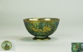 Wedgwood Small Dragon Decorated Lustre Footed Bowl. Pattern Z4831.