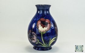 William Moorcroft Signed Large and Ovoid Shaped Vase ' Big Poppy ' Design. Signed to Underside of