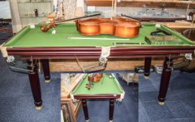 6ft Pool Table Mahogany Frame
