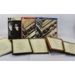 BEATLES INTEREST. Second pressing of ''with the Beatles'' LP (runout xex447-7n) condition fair to