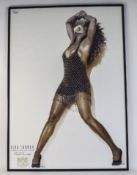 Tina Turner Interest Framed Poster ''Foreign Affair'' From Her 1990 World Tour. 35 x 25 Inches