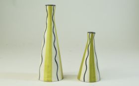 Midwinter Jessie Tait Designed Pepper and Salt Pots. 5.5 Inches High. Excellent Condition.