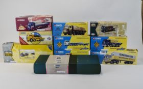 Collection Of Die Cast Models Comprising Of Ferry Masters AEC Box Trailer Set,
