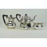 1930's Period Silver 4 Piece Tea and Coffee Service. In Excellent Overall Condition. Hallmark