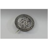 An Original World War 1 Silver War Badge 'For King and Empire Services Rendered' No B201219 Jesse