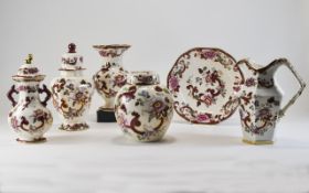 Masons Ironstone Excellent Collection of ' Mandalay ' Red Pattern ( 6 ) Pieces In Total.