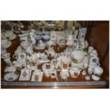 Collection of Goss/Crested China Ware mixed lot, some WWI approx 50 pieces.