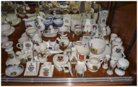 Collection of Goss/Crested China Ware mixed lot, some WWI approx 50 pieces.