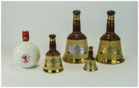 Collection of Five Decanters, two unopened including Bells Blended Scotch Whisky and Old St