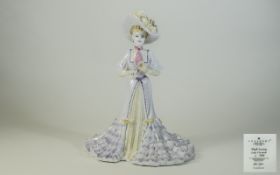 Coalport Hand Decorated Ltd and Numbered Bone China Figurine ' High Society ' Lady Elizabeth.