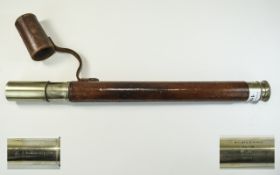 Hughes and Son - Officers Maritime Single Draw Brass Telescope.
