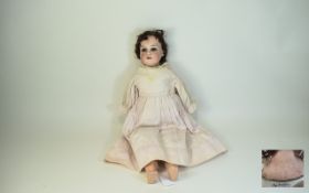 Armand Marseille Quality Bisque Headed Doll, No 370 to Neck,