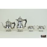 Walker and Hall Silver 4 Piece Tea and Coffee Service,