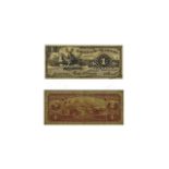 Banco Americano Guatemala Scarce 1 Peso Bank Note, Date 1917 Oct 22nd, Serial Num 915612. F-V.F