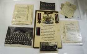 A Collection of World War II Medals, Letters and Photos,