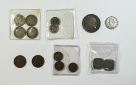 A Good Collection of World Silver and Copper Coins, All High Grade ( 16 ) Coins In Total.