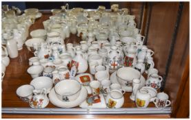 Collection of Goss China mixed lot, approx 50 pieces.