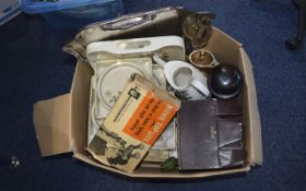 Box Of Assorted Tableware And Ceramics Including Marks and Spencer's French teapot.