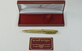 Cartier - Paris Gold Plated Ball Point Pen,