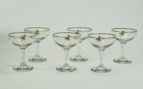 Waterford Set of 6 Sherry Liqueur Glasses.