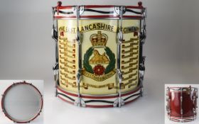 Military Interest Painted Snare Drum, The East Lancashire Regiment,