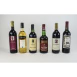 Six Bottles Of Modern Wines Badgers Creek White Wine, Merlot,